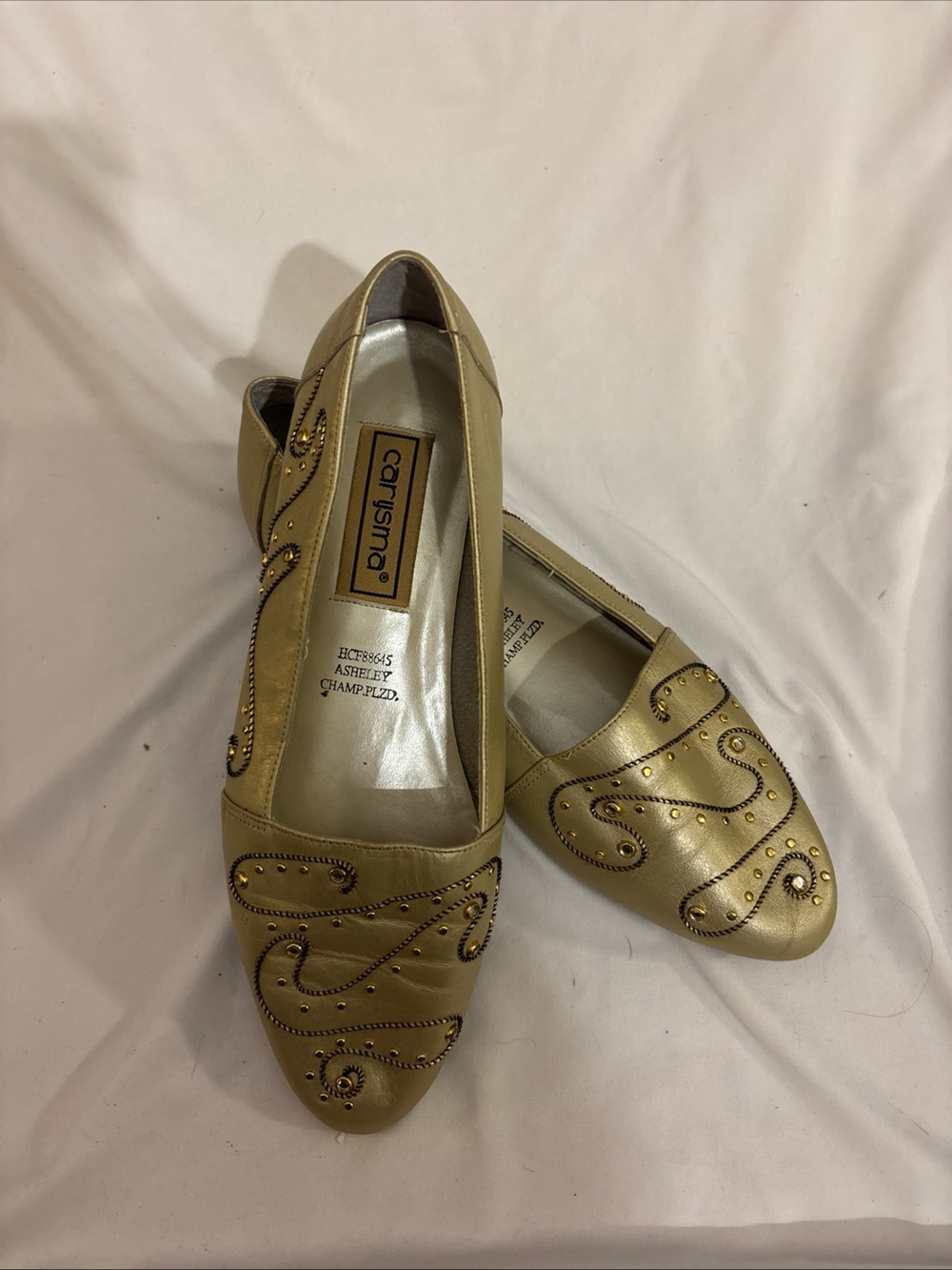 Carysma Gold Embellished Women's Flats